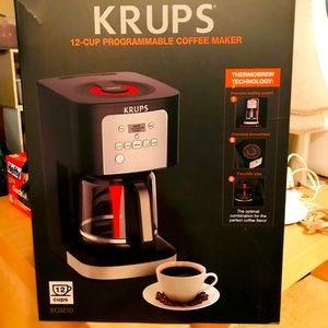 BRAND NEW KRUPS 12-cup programmable coffee maker